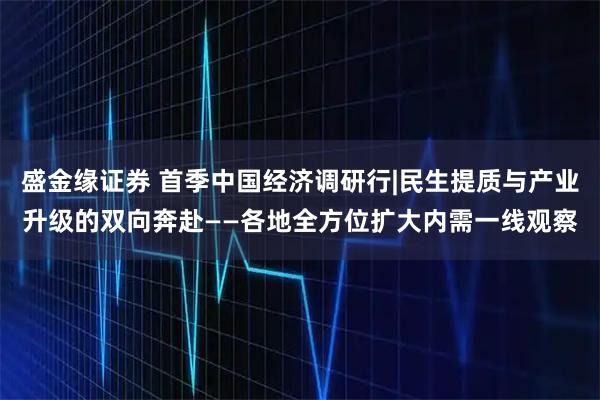 盛金缘证券 首季中国经济调研行|民生提质与产业升级的双向奔赴——各地全方位扩大内需一线观察
