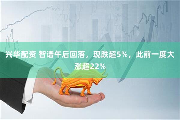 兴华配资 智谱午后回落,现跌超5%,此前一度大涨超22%